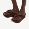 Chanclas Gaeta para mujer en color moka Chanclas Gaeta para mujer en color moka