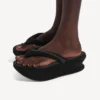 Chanclas Gaeta para mujer en negro Chanclas Gaeta para mujer en negro
