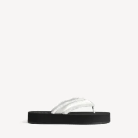 Chanclas «Jet Lag» para mujer en blanco roto
