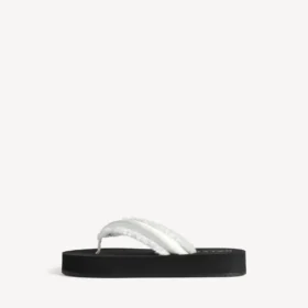 Chanclas «Jet Lag» para mujer en blanco roto