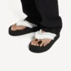 Chanclas «Jet Lag» para mujer en blanco roto Chanclas «Jet Lag» para mujer en blanco roto