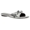 Chanclas metálicas Cagole «Silver Black» 694342WBDK38018