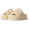 Chanclas peludas con plataforma «Beige» 762826W2DO19796