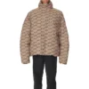 Chaqueta acolchada BB Monogram «Beige Brown» 681885TML339378
