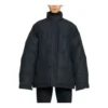Chaqueta acolchada de corte cuadrado «Negro» 725325TNO091000
