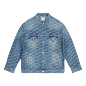 Chaqueta BB Monogram de corte amplio «Azul» 675208TMW374437