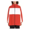 Chaqueta bicolor con cremallera completa «Rojo Blanco» 571434TYB186403