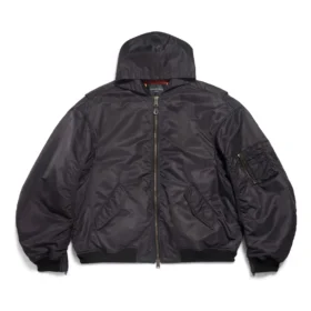 Chaqueta bomber con capucha Tape Type Light «Negro» 791103TPO041000