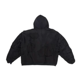 Chaqueta bomber desgastada «Negra» 698844TKP271000