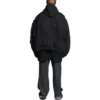 Chaqueta bomber desgastada «Negra» 698844TKP271000