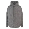Chaqueta-camisa acolchada a cuadros «Negro Blanco» 735662TNO781070