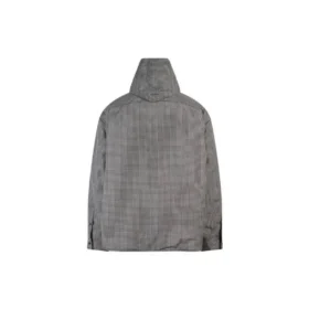 Chaqueta-camisa acolchada a cuadros «Negro Blanco» 735662TNO781070