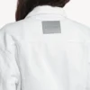 Chaqueta clásica de corte cuadrado «Wings» para mujer en blanco Chaqueta clásica de corte cuadrado «Wings» para mujer en blanco