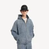 Chaqueta con capucha de Denim para hombre en azul oscuro Chaqueta con capucha de Denim para hombre en azul oscuro