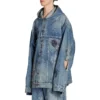 Chaqueta con capucha oversize «Blue» 719315TNW56-4268