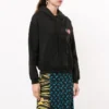 Chaqueta con capucha tipo uniforme, negra, 620939TIV801000