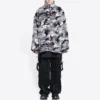 Chaqueta con cremallera de camuflaje «Gris» 681818TLQ121240