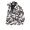 Chaqueta con hombros al aire Balenciaga FW21 para hombre, gris, 663004TKLD41240