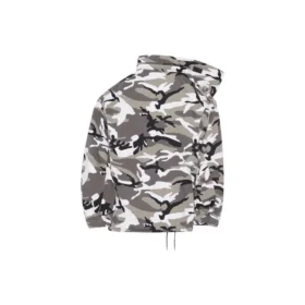 Chaqueta con hombros al aire Balenciaga FW21 para hombre, gris, 663004TKLD41240
