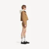 Mini falda de algodón para mujer en color beige Mini falda de algodón para mujer en color beige