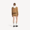 Mini falda de algodón para mujer en color beige Mini falda de algodón para mujer en color beige