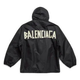 Chaqueta cortavientos con capucha Tape Type «Black» 738762TLO251000