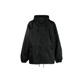 Chaqueta cortavientos con capucha Tape Type «Black» 738762TLO251000
