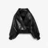 Chaqueta cruzada de mujer en negro Chaqueta cruzada de mujer en negro