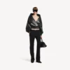 Chaqueta cruzada de mujer en negro Chaqueta cruzada de mujer en negro