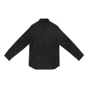 Chaqueta de camisa de lana «Negro» 704451TIT221000