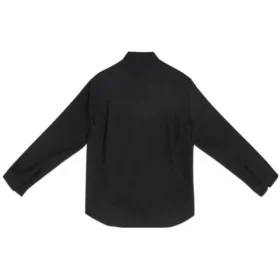 Chaqueta de camisa de lana «Negro» 704451TIT221000