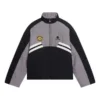 Chaqueta de chándal acolchada con cuello de embudo «Gris-Negro» 675462-TKO48-1000
