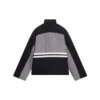 Chaqueta de chándal acolchada con cuello de embudo «Gris-Negro» 675462-TKO48-1000