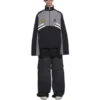 Chaqueta de chándal acolchada con cuello de embudo «Gris-Negro» 675462-TKO48-1000