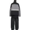 Chaqueta de chándal acolchada con cuello de embudo «Gris-Negro» 675462-TKO48-1000
