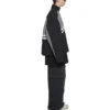Chaqueta de chándal acolchada con cuello de embudo «Gris-Negro» 675462-TKO48-1000