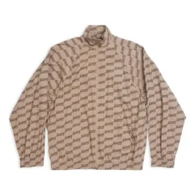Chaqueta de chándal BB Monogram de corte regular «Beige Brown» 704495TML369378