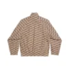 Chaqueta de chándal BB Monogram de corte regular «Beige Brown» 704495TML369378