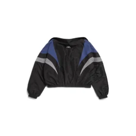Chaqueta de chándal con hombros al aire 3B Sports Icon «Negro Azul» 790756TMO101000