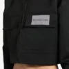 Chaqueta de chándal corta para mujer en negro Chaqueta de chándal corta para mujer en negro