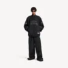 Chaqueta de chándal de fútbol 3b para hombre en negro