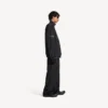 Chaqueta de chándal de fútbol 3b para hombre en negro