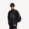 Chaqueta de chándal de fútbol 3b para hombre en negro