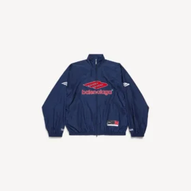 Chaqueta de chándal de fútbol 3B para hombre en nuevo azul marino oscuro