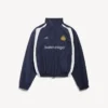 Chaqueta de chándal de fútbol para hombre en azul marino