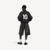 Chaqueta de chándal de fútbol para hombre en negro