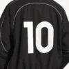 Chaqueta de chándal de fútbol para hombre en negro