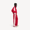 Chaqueta de chándal de fútbol para hombre en rojo carmín
