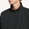 Chaqueta de chándal entallada para hombre en azul marino/verde oscuro Chaqueta de chándal entallada para hombre en azul marino/verde oscuro