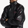 Chaqueta de chándal para hombre en negro/burdeos Chaqueta de chándal para hombre en negro/burdeos